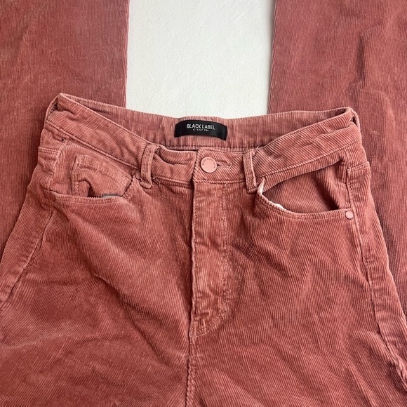 Black Label by C’est Toi Pink Corduroy Flare Jeans - Picture 3 of 5